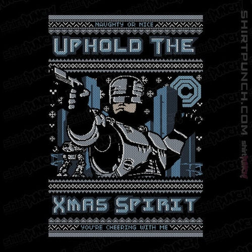 Daily_Deal_Shirts Magnets / 3"x3" / Black A Very Robo Christmas