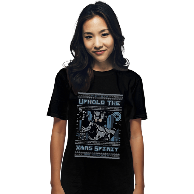 Daily_Deal_Shirts T-Shirts, Unisex / Small / Black A Very Robo Christmas