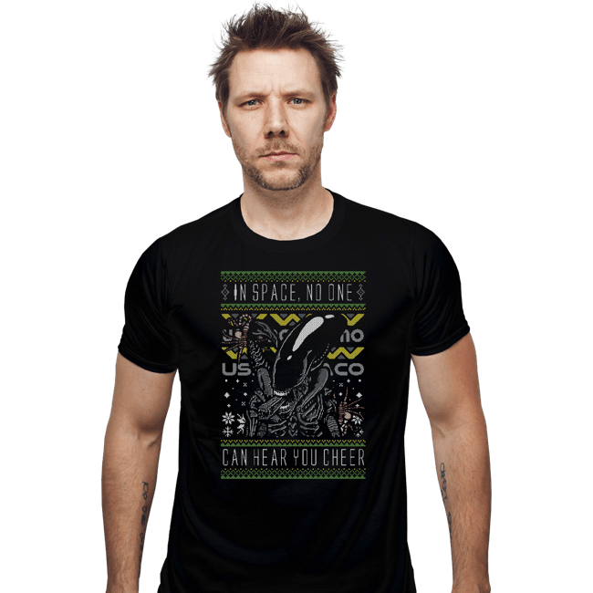 Daily_Deal_Shirts Fitted Shirts, Mens / Small / Black A Very Xeno Christmas