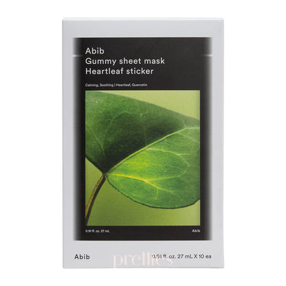 Abib Gummy Sheet Mask - Heartleaf Sticker (10 Sheet/Box) - Pretties.com.hk