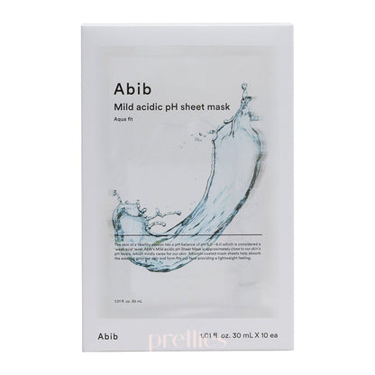 Abib Mild Acidic PH Sheet Mask - Aqua Fit (10 Sheet/Box) - Pretties.com.hk