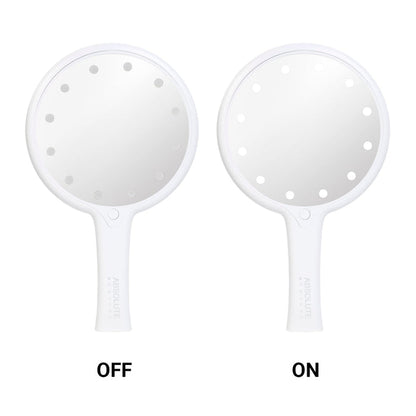 Absolute New York LED Makeup Round Handheld Mirror - ikatehouse