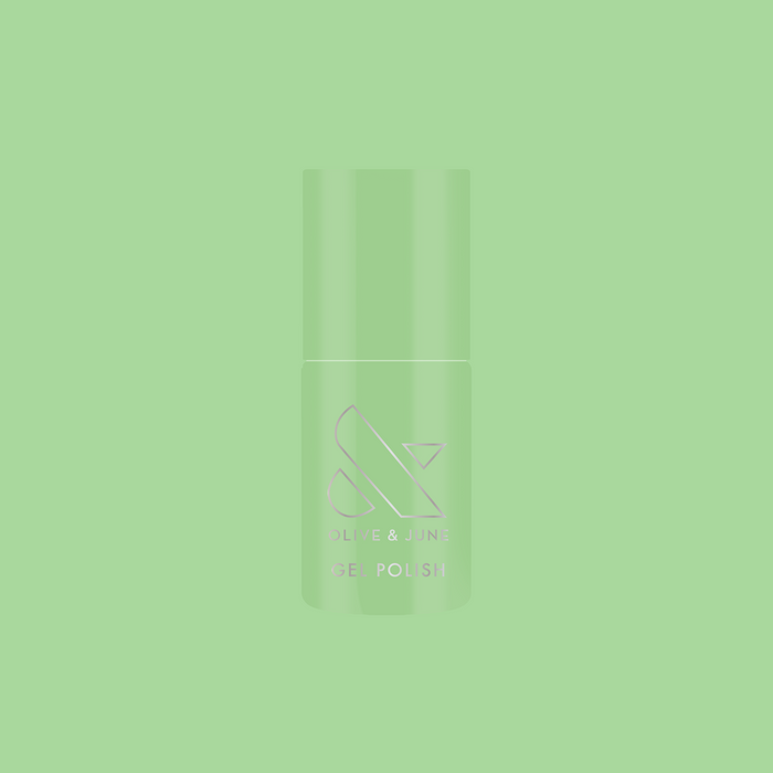 Aced It - Gel nail polish bottle in cool pastel green for easy, long-lasting gel mani at home or salon