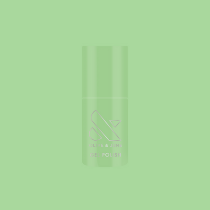 Aced It - Gel nail polish bottle in cool pastel green for easy, long-lasting gel mani at home or salon