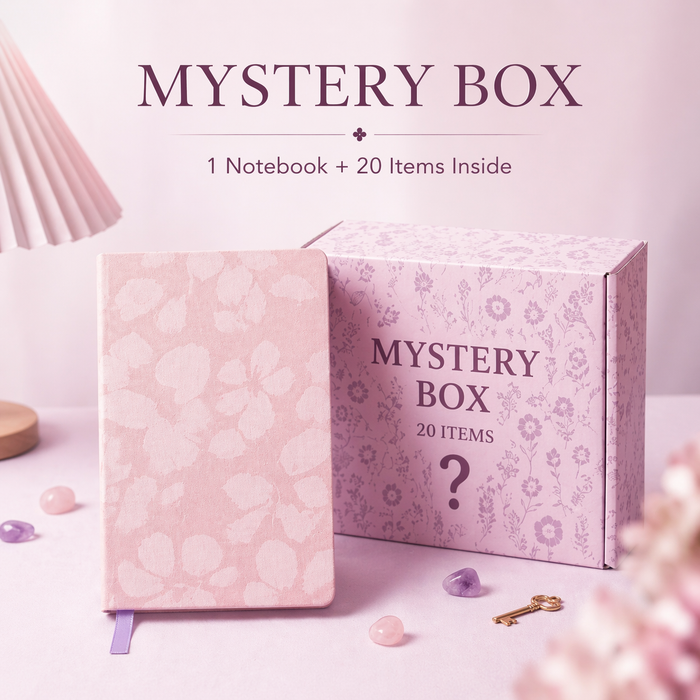 Aesthetic Mystery Box ✨ | Notebook + 20 Curated Items/Choose your notebook color — your Mystery Box will include this exact notebook.