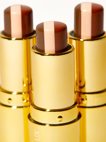 affogato nude lip balm 3 grouped together on white background