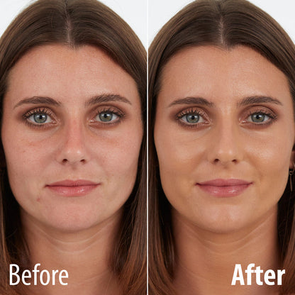 Airbrushed Silk Foundation Before and After