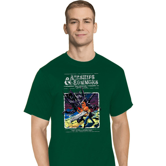 Secret_Shirts T-Shirts, Tall / Large / Charcoal Airships & Summons