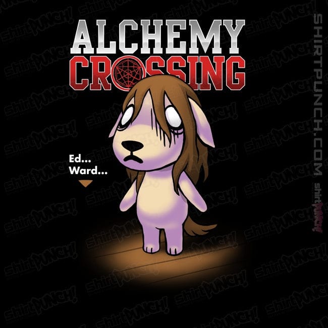 Secret_Shirts Magnets / 3"x3" / Black Alchemy Crossing T-Shirt