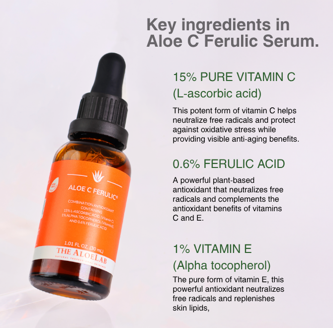 ALOE C FERULIC WITH 15% L-ASCORBIC ACID - The ALOELAB