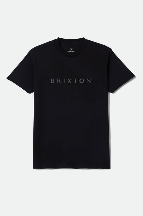 Men's Alpha Line Standard T-Shirt in the color Black - Front Product View