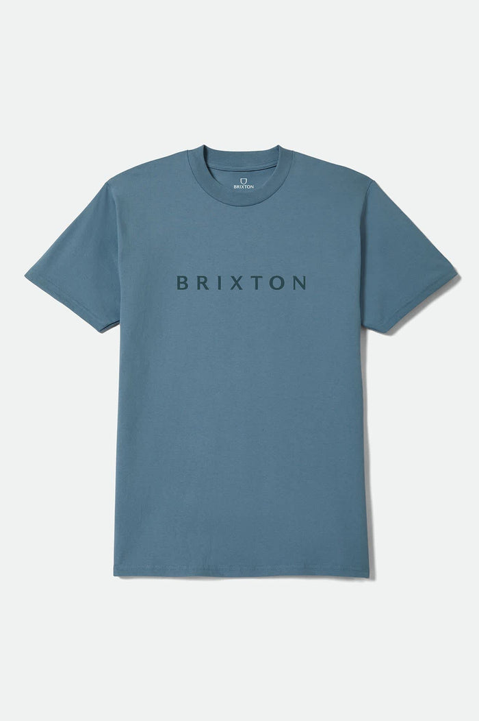 Men's Alpha Line Standard T-Shirt in the color Harbor Blue - Front Product View