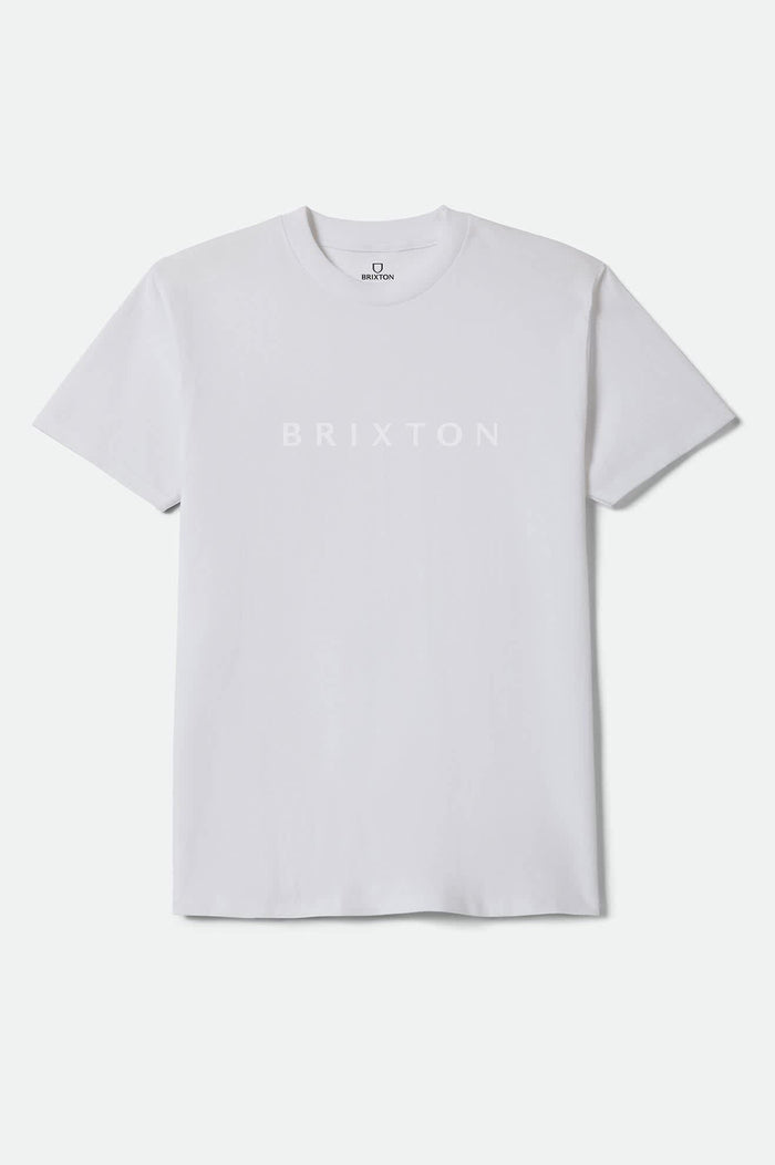 Men's Alpha Line Standard T-Shirt in the color White - Front Product View