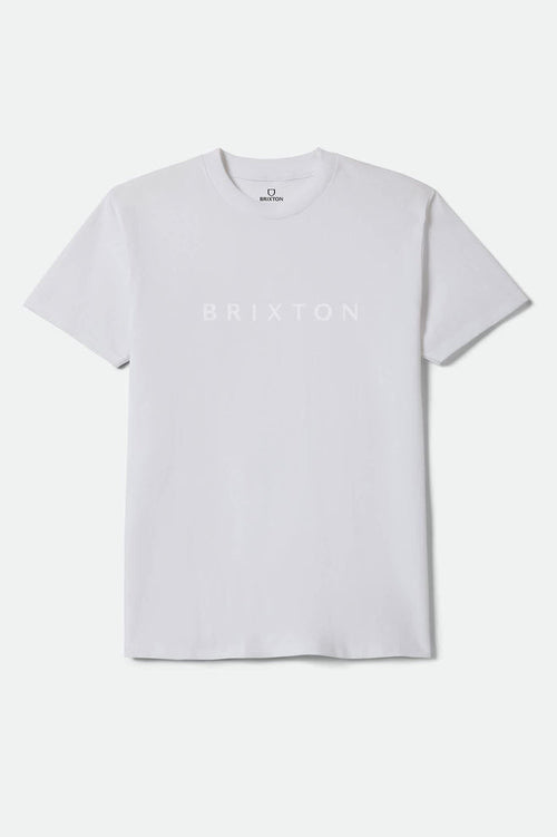 Men's Alpha Line Standard T-Shirt in the color White - Front Product View