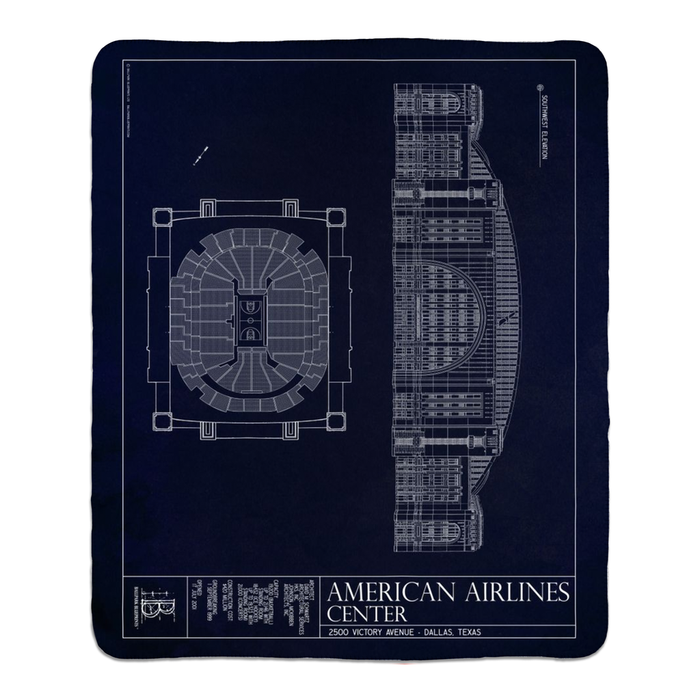 American Airlines Center Fleece Sherpa Blankets