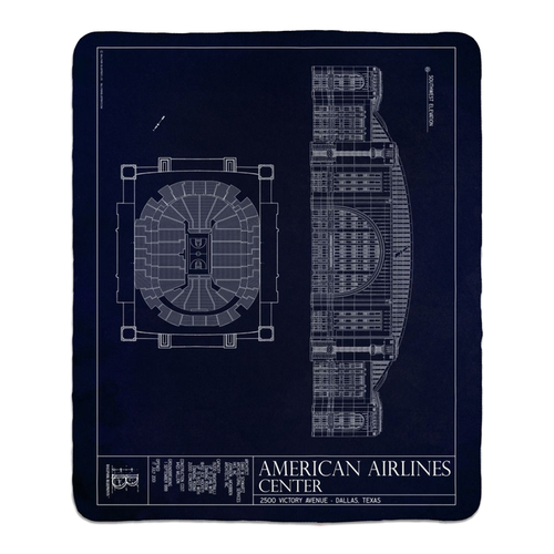 American Airlines Center Fleece Sherpa Blankets