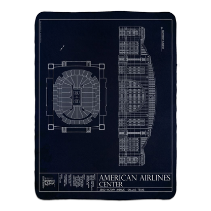 American Airlines Center Fleece Sherpa Blankets