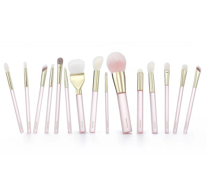 ANGEL'S PINK GLOW - Set 15 Pensule Cu Pouch Roz - skinseen.ro