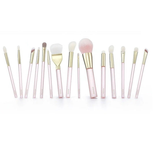 ANGEL'S PINK GLOW - Set 15 Pensule Cu Pouch Roz - skinseen.ro