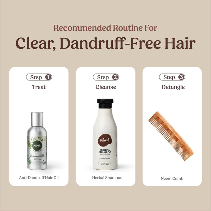 best routine for clear and dandruff-free hair