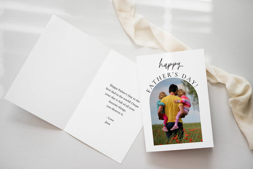 Arch Father's Day 5x7 Folding Card