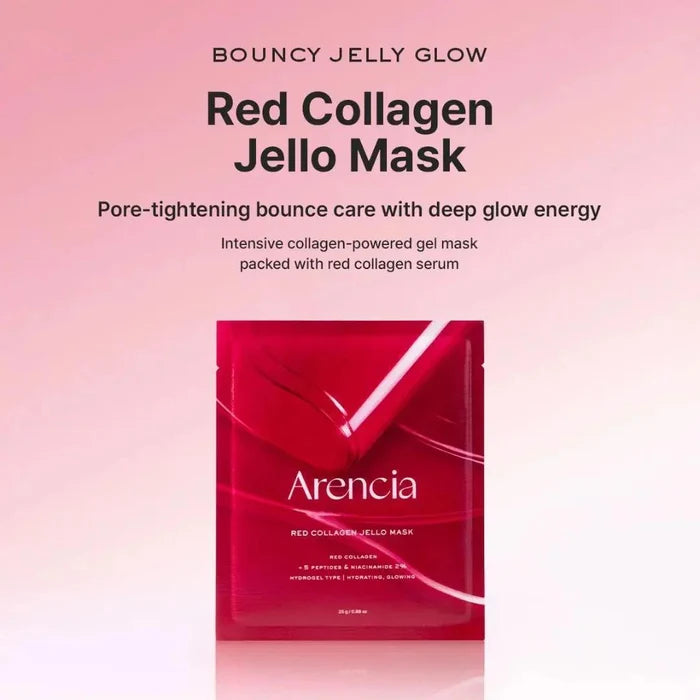 Arencia Red Collagen Jello Mask 4 pcs