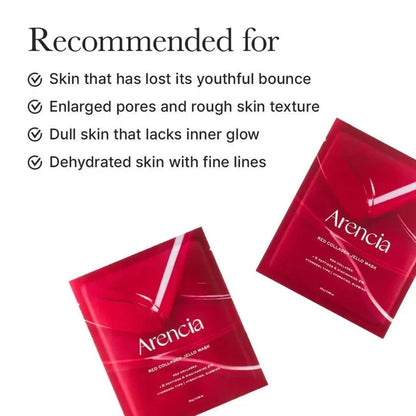 Arencia Red Collagen Jello Mask 4 pcs