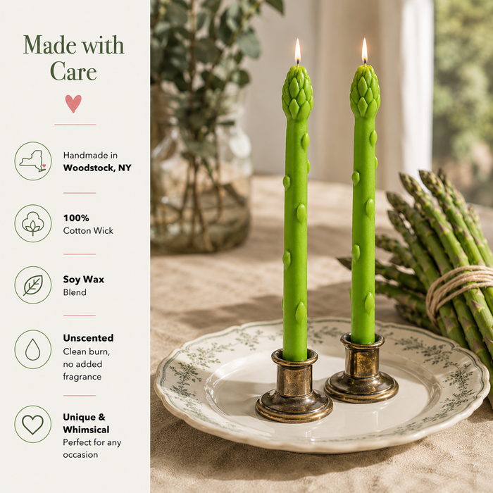 Asparagus Taper Candle