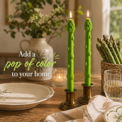 Asparagus Taper Candle