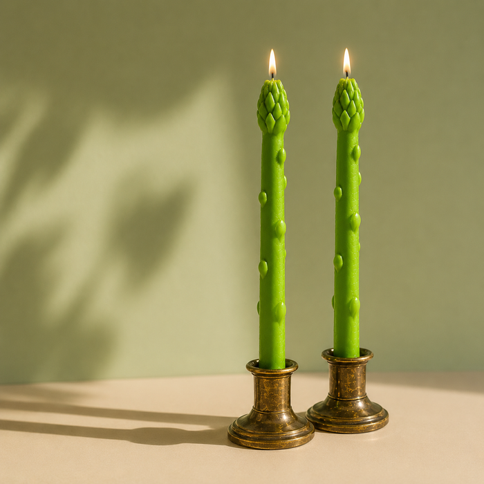 Asparagus Taper Candle