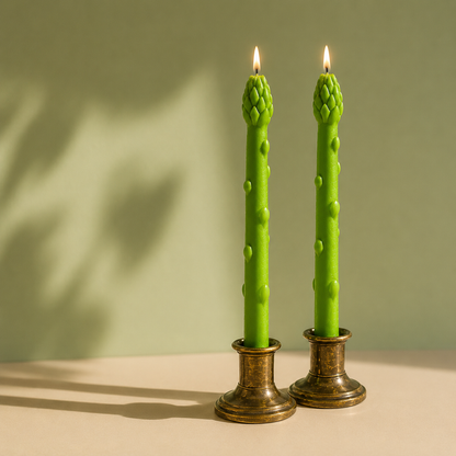 Asparagus Taper Candle