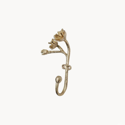Ava Blossom Wall Hook - Recycled Brass