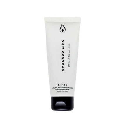 Avocado Zinc SPF50 Natural Tinted Moisturiser Light 50ml - L'Organic