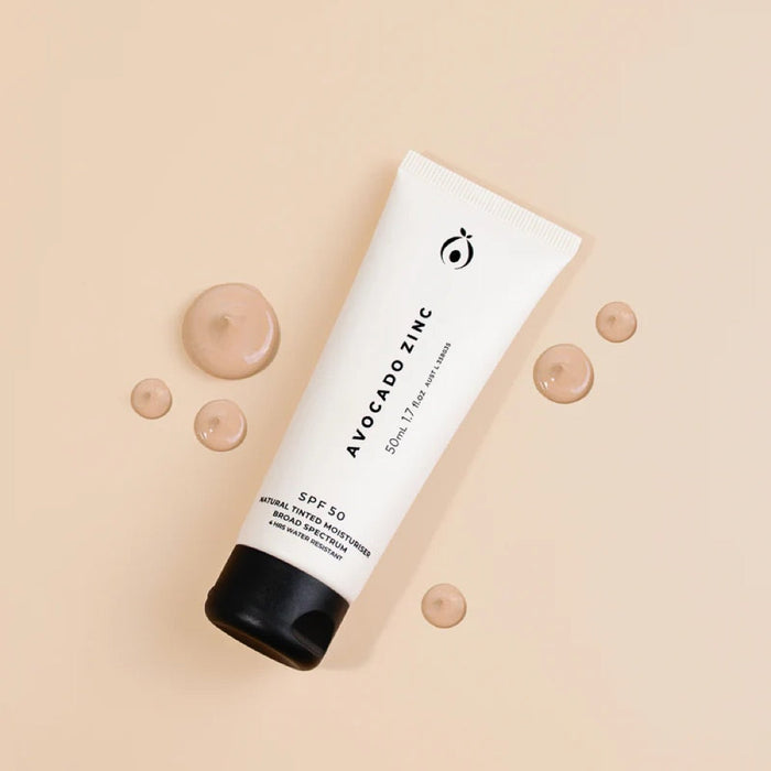 Avocado Zinc SPF50 Natural Tinted Moisturiser Light 50ml - L'Organic