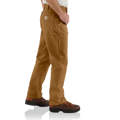 B01 Loose Fit Firm Duck Double-Front Utility Work Pant - BRN-Carhartt Brown | Carhartt 106679