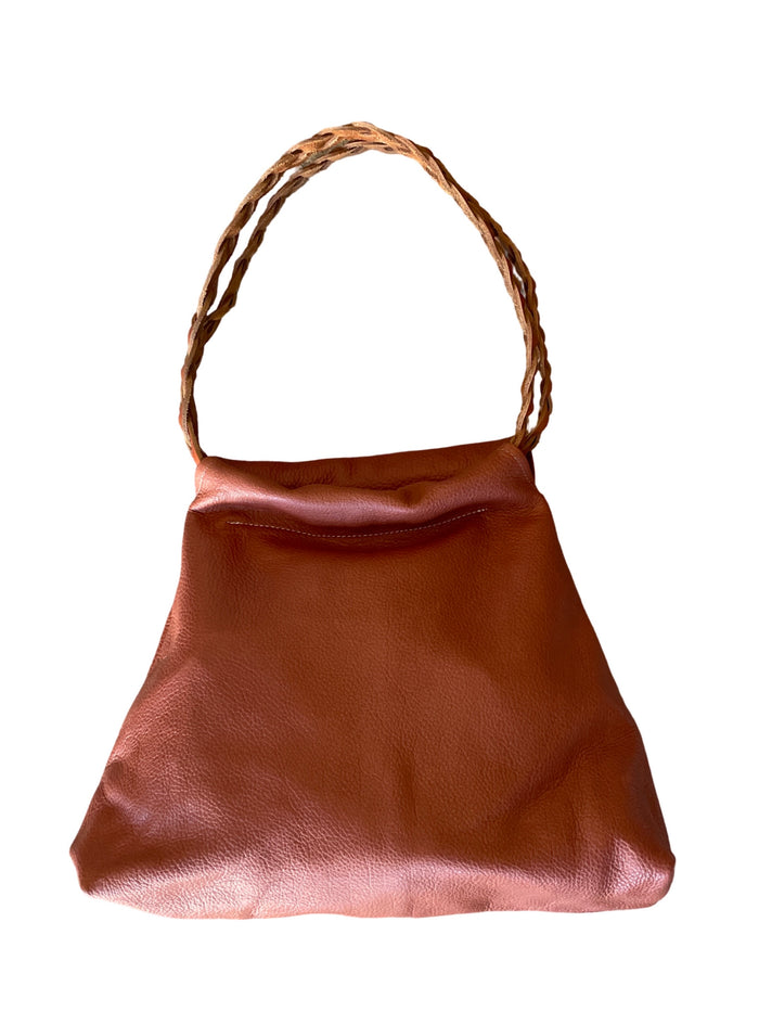 B55 Braided handle shoulder bag