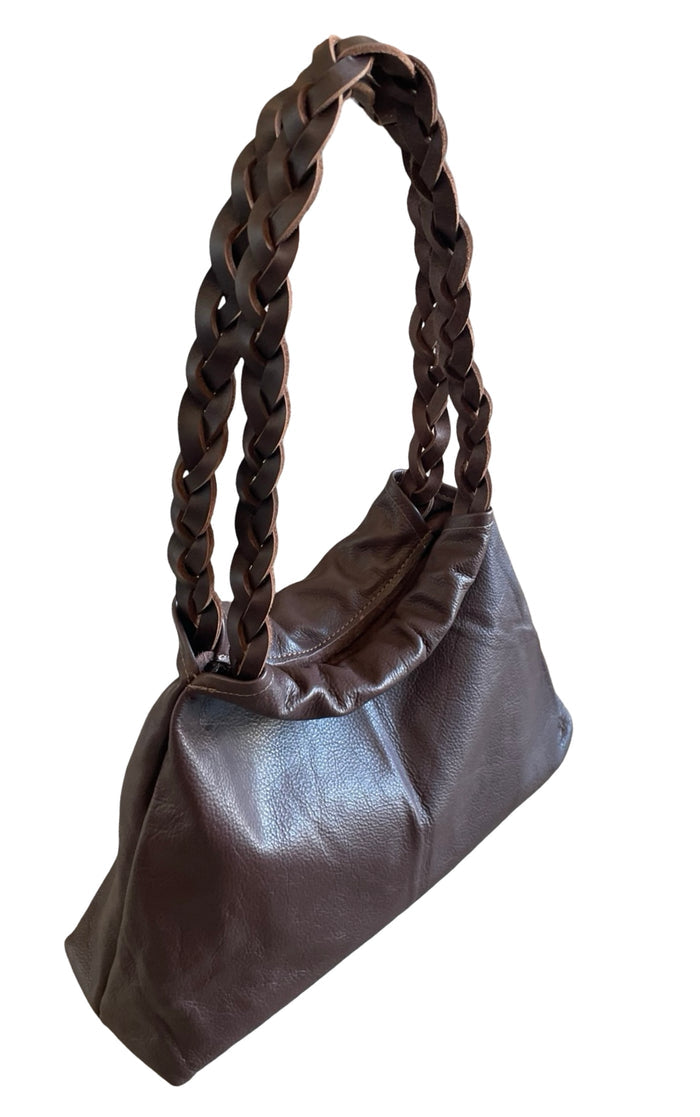B55 Braided handle shoulder bag