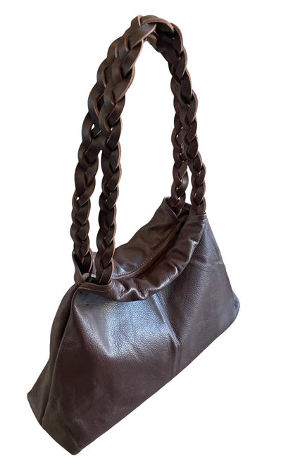 B55 Braided handle shoulder bag