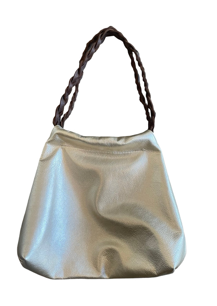 B55 Braided handle shoulder bag