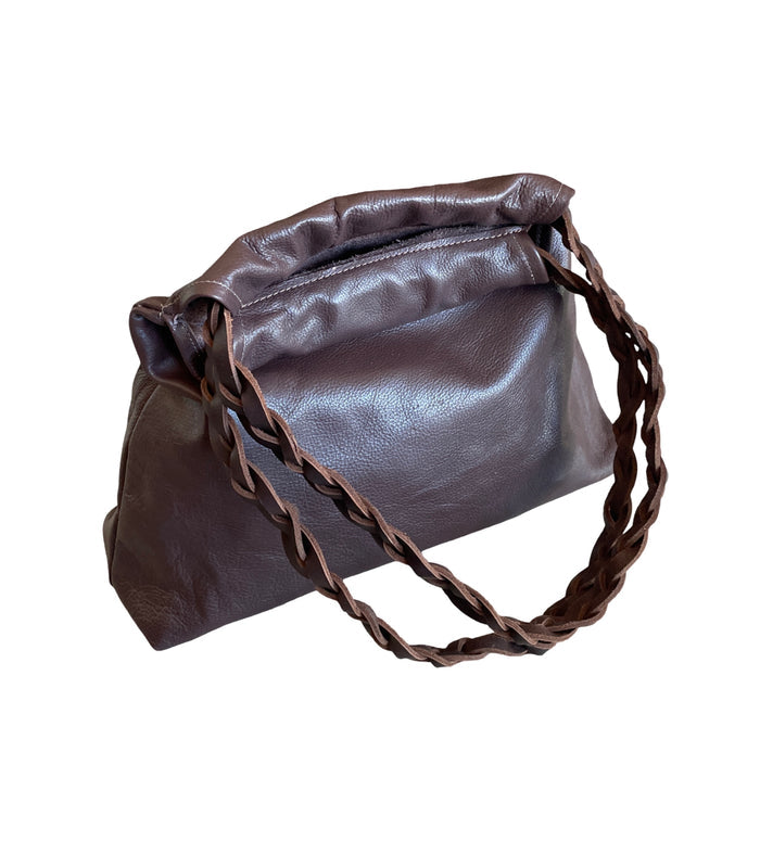 B55 Braided handle shoulder bag