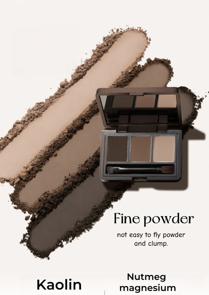 BABREA Waterproof Long-wear 3-color Eyebrow Powder T5033