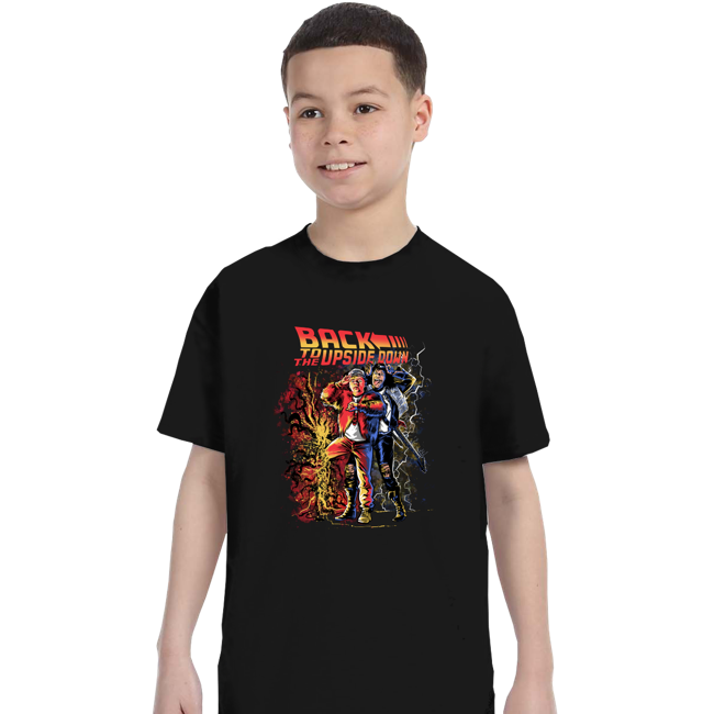 Secret_Shirts T-Shirts, Youth / XS / Black Back To The Upside Down