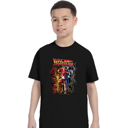 Secret_Shirts T-Shirts, Youth / XS / Black Back To The Upside Down