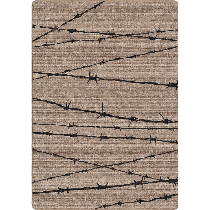 Image of an area rug, Barbed Wire - Natural