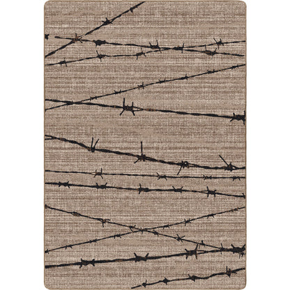 Image of an area rug, Barbed Wire - Natural