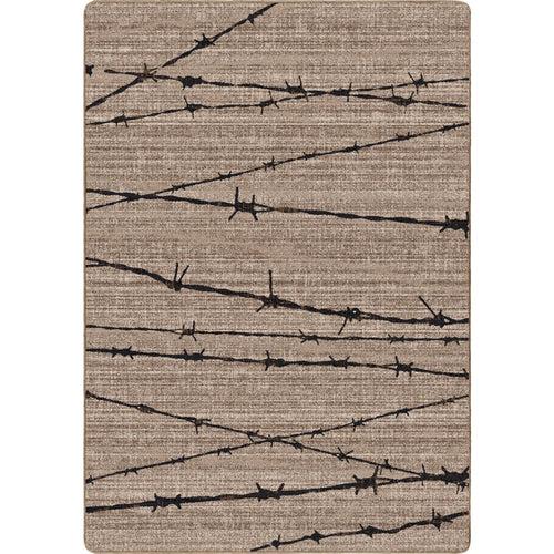 Image of an area rug, Barbed Wire - Natural