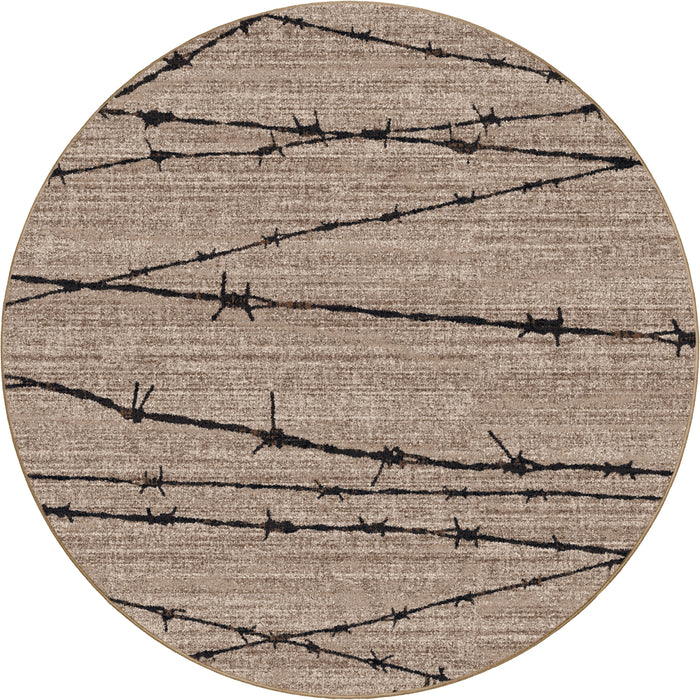 Image of an area rug, Barbed Wire - Natural