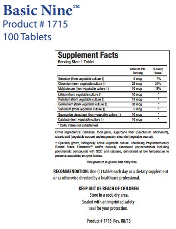 Basic Nine by Biotics Research