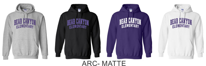 Bear Canyon Basic Hoodie- 4 Designs- Matte or Glitter