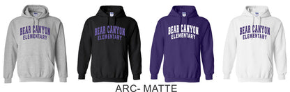 Bear Canyon Basic Hoodie- 4 Designs- Matte or Glitter